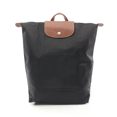 Longchamp Fabric × Leather Le Pliage Original Backpack 10284089001 In Black