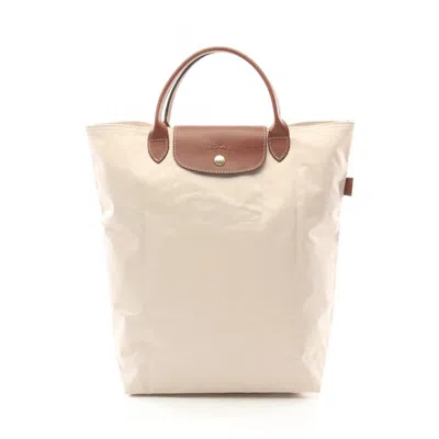 Pre-owned Longchamp Fabric Leather Shopping Bag Tote Bag () In Multi