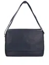 Longchamp Flap-closure Leather Satchel Bag In Blue