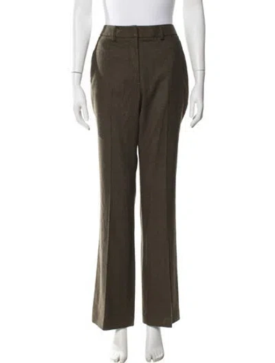 Pre-owned Longchamp Flared Pants W/ Tags In Green