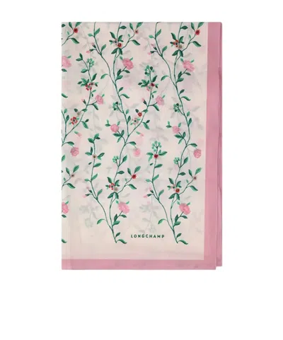 Longchamp Floral-print Scarf In Multi