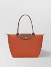 Longchamp Foldable Original M Bag Handles In Orange