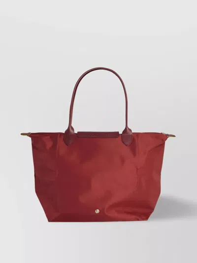 Longchamp Foldable Rectangular Tote Bag With Top Handles