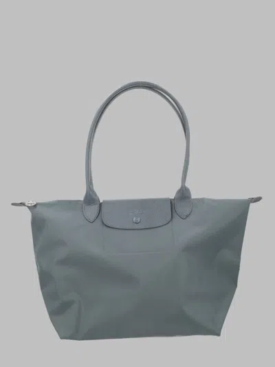 Longchamp Foldable Tote Bag In Grey