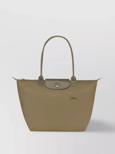 Longchamp Foldable Tote Bag Handles In Neutral