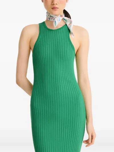 Longchamp Forêt Silk Scarf In White