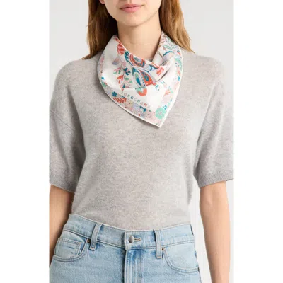 Longchamp Foret Silk Square Scarf In Multi