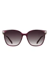Longchamp Foulonn 55mm Gradient Modified Rectangular Sunglasses In Multi