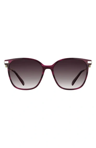 Longchamp Foulonn 55mm Gradient Modified Rectangular Sunglasses In Multi