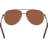 Longchamp Foulonn 58mm Aviator Sunglasses In Brown
