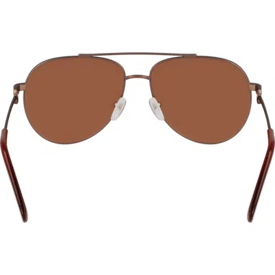 Longchamp Foulonn 58mm Aviator Sunglasses In Brown