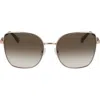 Longchamp Foulonn 58mm Gradient Butterfly Sunglasses In Brown