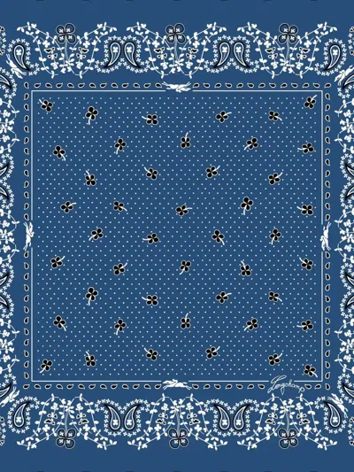 Longchamp French Bandana Bandana In Blue