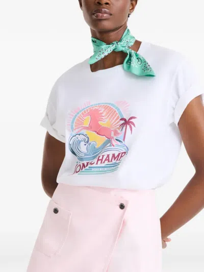 Longchamp French Bandana Halstuch In White