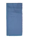 Longchamp Fringed Shawl In Blue