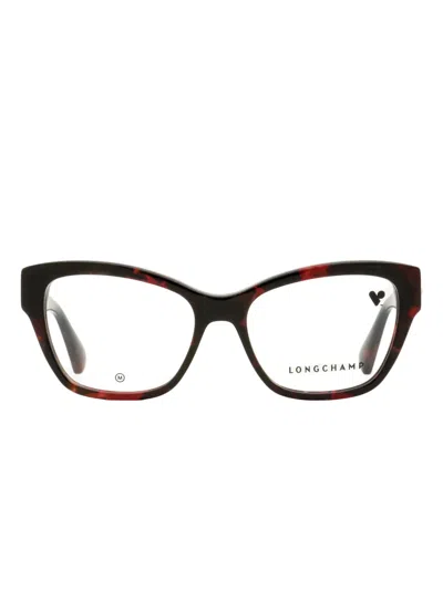 Longchamp Geometric-butterfly Frame In Brown