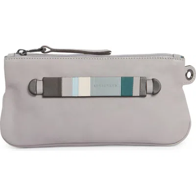 Longchamp Geometric Cosmetic Case In Gray