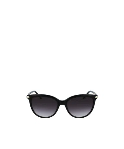 Longchamp Geometric Frame Sunglasses In Black