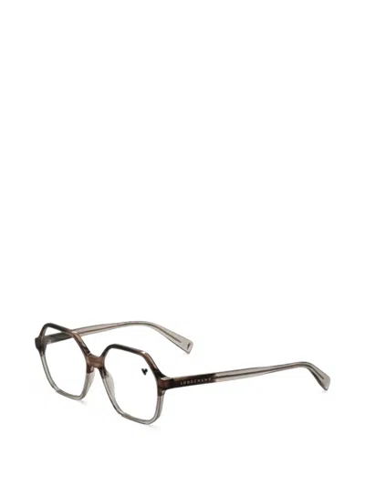 Longchamp Geometric-frame Glasses In Neutrals