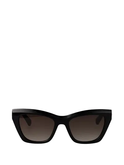Longchamp Geometric-frame Sunglasses In Black
