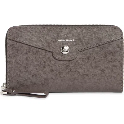 Longchamp Go Zip Around Wallet In Brown