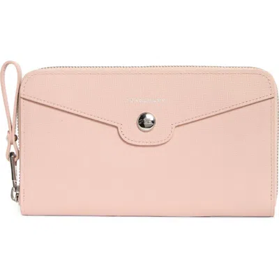 Longchamp Go Zip Around Wallet In Pink