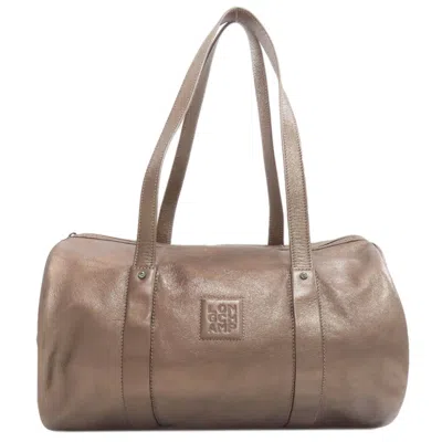 Pre-owned Longchamp Gold Leather Tote Bag ()