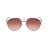 Longchamp Gold Metal Sunglasses