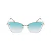 Longchamp Gold Metal Sunglasses