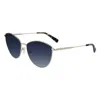 Longchamp Gold Metal Sunglasses