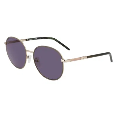 Longchamp Gold Metal Sunglasses In Silver