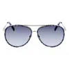Longchamp Gold Metal Sunglasses