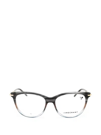 Longchamp Gradient-effect Cat-eye Glasses In Black