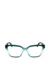 Longchamp Gradient-effect Square-frame Glasses In Blue