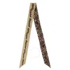 Longchamp Graphic Tiger-print Silk Headband In Brown