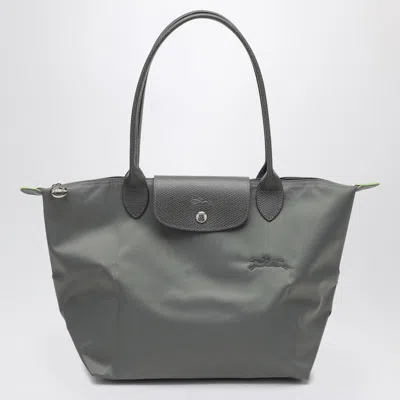 Longchamp Graphite-coloured Le Pliage Green M Bag