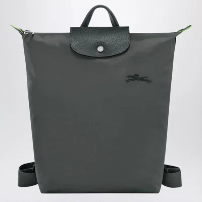 Longchamp Graphite Coloured M Le Pliage Green Backpack