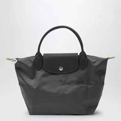 Longchamp Graphite-coloured S Le Pliage Green Bag In Black