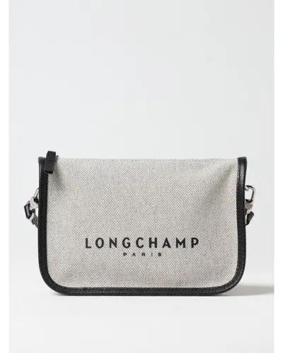 Longchamp Gray Cotton Crossbody Bag