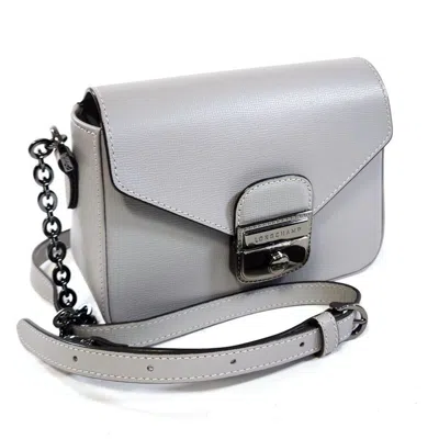 Pre-owned Longchamp Gray Leather Shoulder Bag ()