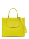 Longchamp Green Handbag With Embossed Logo On The Front And Adjustable And Removable Shoulder Strap In Leather In Green