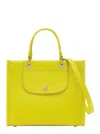 Longchamp Green Handbag With Embossed Logo On The Front And Adjustable And Removable Shoulder Strap In Leather In Green