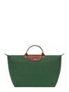 Longchamp Le Pliage Original Medium Canvas Handbag In Green