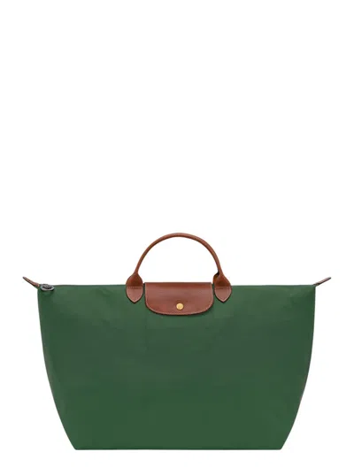 Longchamp Green Le Pilage Original Tote