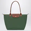 Longchamp Le Pliage Original Medium Canvas Handbag In Green