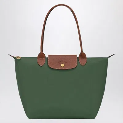 Longchamp Green Le Pliage Original M Bag