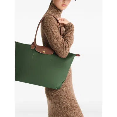 Longchamp Green Shoulder Bags