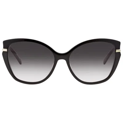 Longchamp Grey Gradient Cat Eye Ladies Sunglasses Lo627s 001 57 In Black
