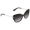 LONGCHAMP LONGCHAMP GREY GRADIENT CAT EYE LADIES SUNGLASSES LO627S 001 57