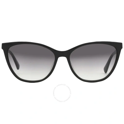 Longchamp Grey Gradient Cat Eye Ladies Sunglasses Lo659s 001 57 In Black / Grey